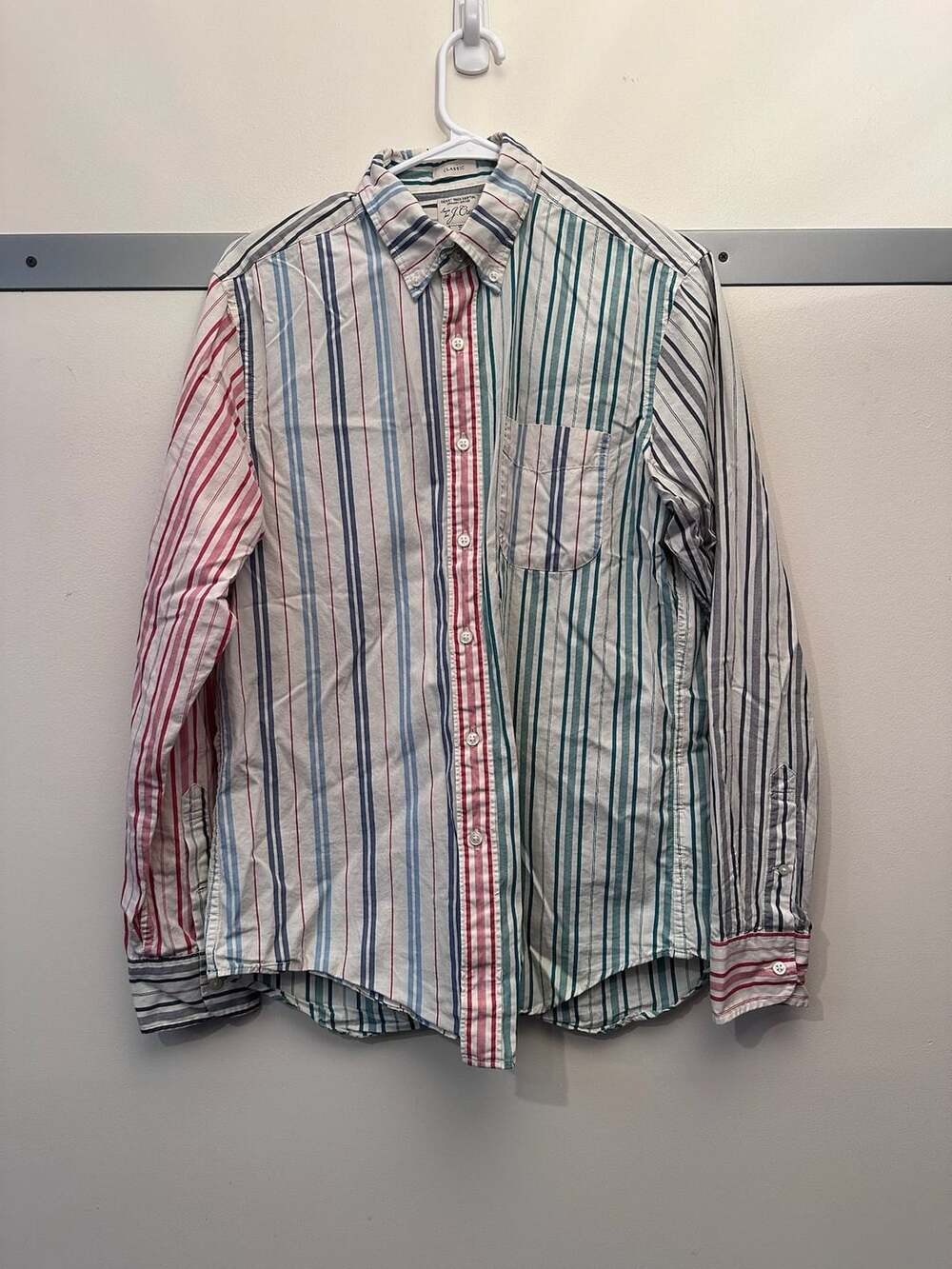 J.Crew Secret Wash Striped Button Down Shirt Size S